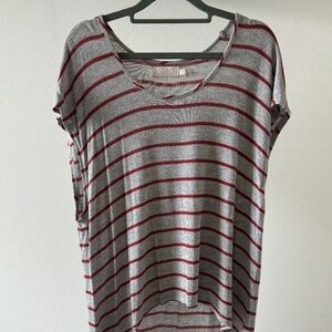 Loose Fit Striped Top